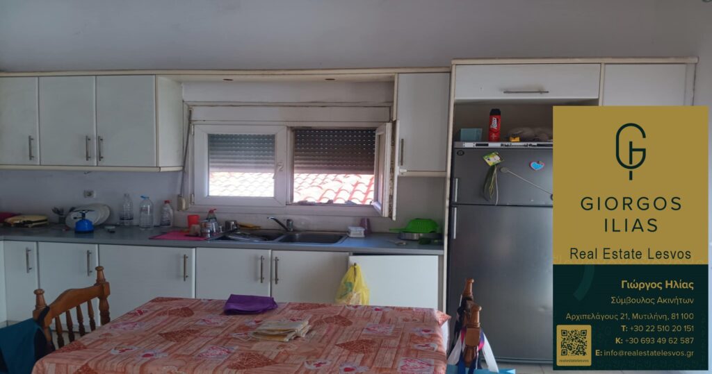Ενοικιάζεται Διαμέρισμα 90τ.μ. στις Νέες Κυδωνίες Λέσβου (4211)