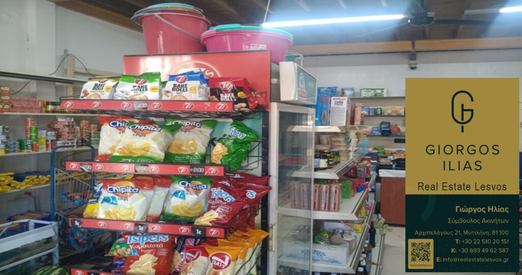 Ενοικιάζεται δυόροφο κατάστημα 130τ.μ. Παναγιούδα Λέσβου (4326)
